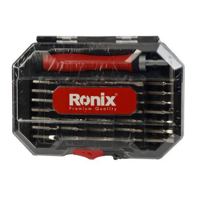 مجموعه 37 عددی پیچ گوشتی جغجغه ای ساعتی رونیکس مدل RH2719