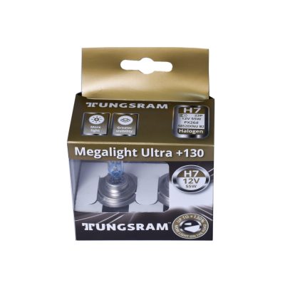 لامپ خودرو تانگسرام مدل MegaLight Ultra +130 کد H7 بسته 2 عددی