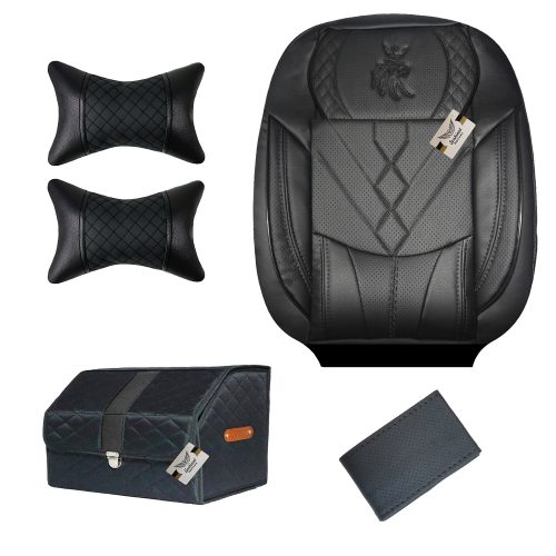 روکش صندلی خودرو سوشیانت مدل VIP مناسب برای پژو 207 به همراه پشت گردنی و جعبه و دور فرمان