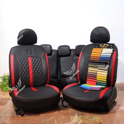روکش صندلی خودرو سوشیانت مدل افرا مناسب برای کوییک به همراه پشت گردنی و جعبه نظم دهنده
