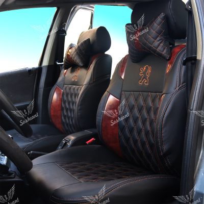 روکش صندلی خودرو سوشیانت مدل h2 مناسب برای پژو پارس به همراه  پشت گردنی